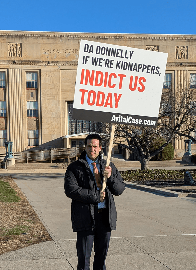 Jacob Avital Protesting